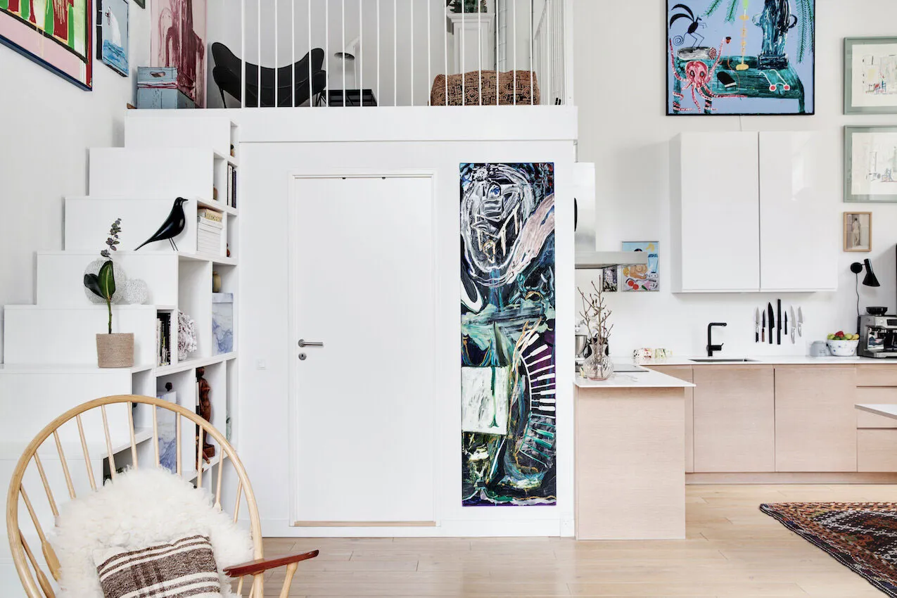 Plafonds très hauts et deux mansardes : appartement dans un bâtiment d'usine à Copenhague - Gallery image 8