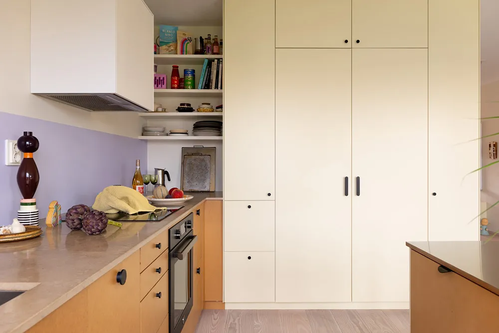 Beaux accents pastel dans le design d'une appartement en style scandinave (87 m²) - Gallery image 3