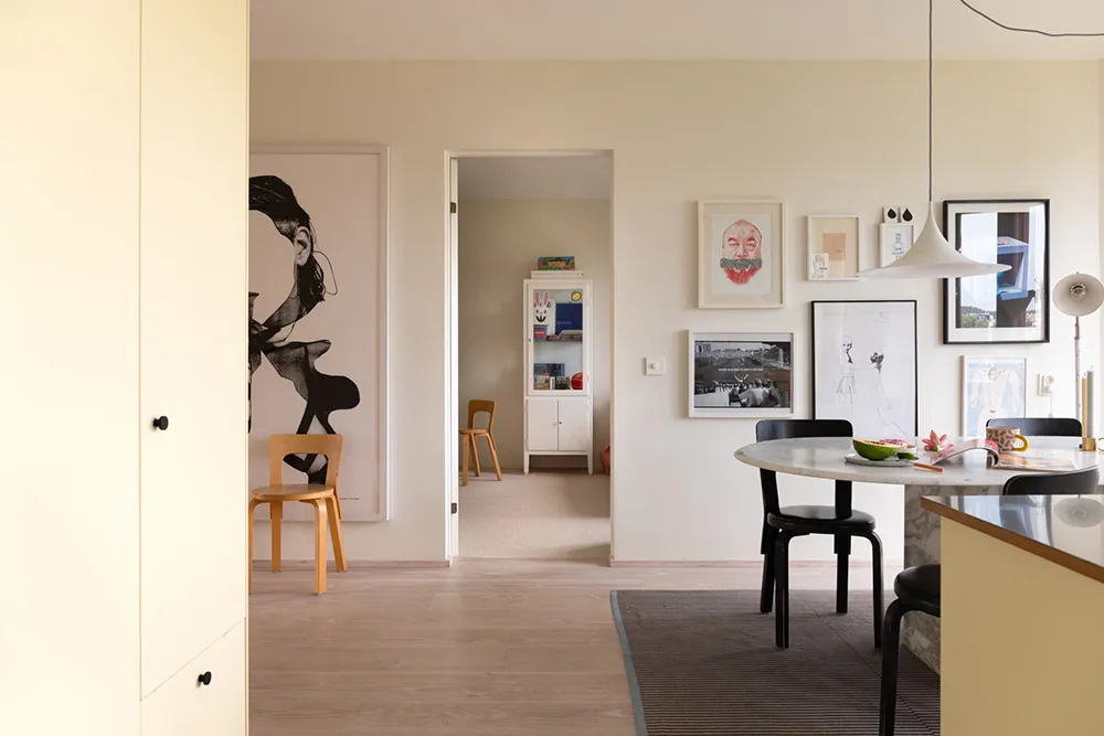 Beaux accents pastel dans le design d'une appartement en style scandinave (87 m²) - Gallery image 9