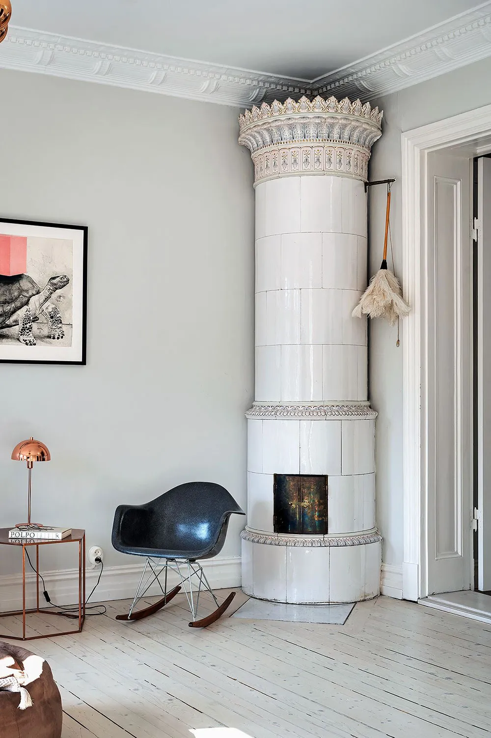 Nice pastel kitchen in light Scandinavian apartment design (100 sqm) - Gallery image 13