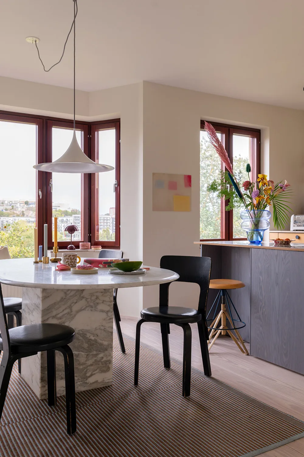 Beaux accents pastel dans le design d'une appartement en style scandinave (87 m²) - Gallery image 5