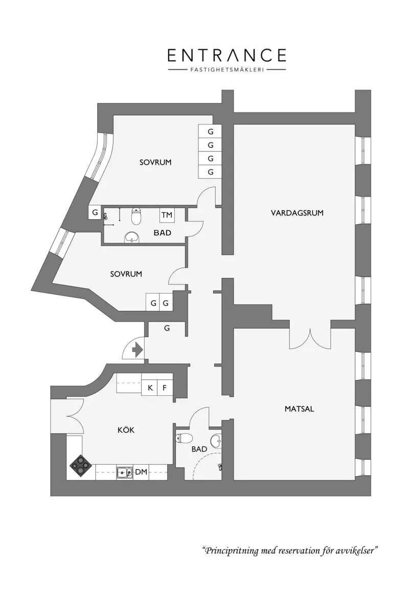 Білосніжний інтер'єр із кричною стіною на кухні в Швеції - Gallery image 28