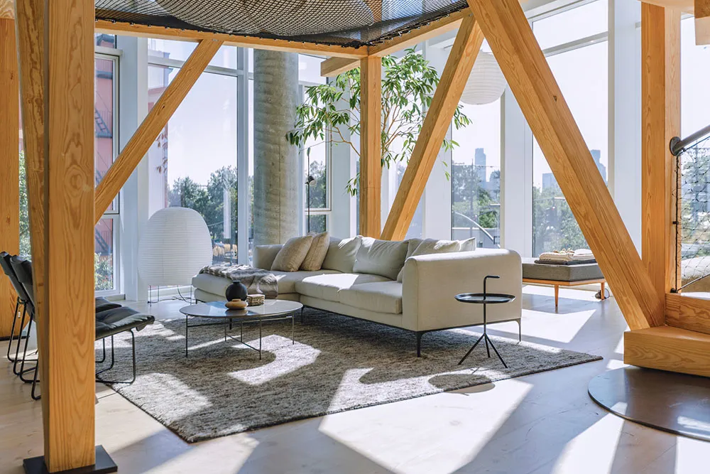 Impresionante loft en Nueva York con estructura de madera en el interior - Gallery image 3