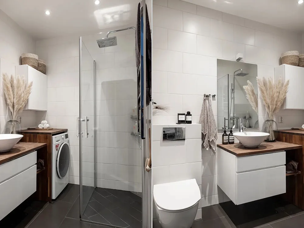 Décor mural classique et meubles modernes : une apartment élégant à Stockholm - Gallery image 21