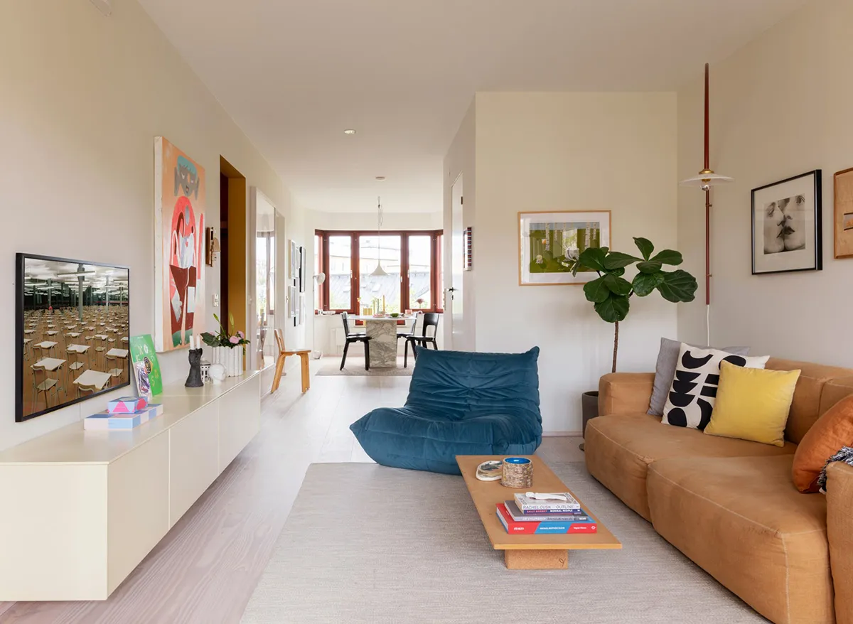 Beaux accents pastel dans le design d'une appartement en style scandinave (87 m²) - Gallery image 11