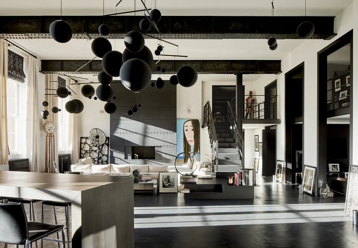 Unique Designer Loft in Black-and-White Palette in London - Gallery image 1