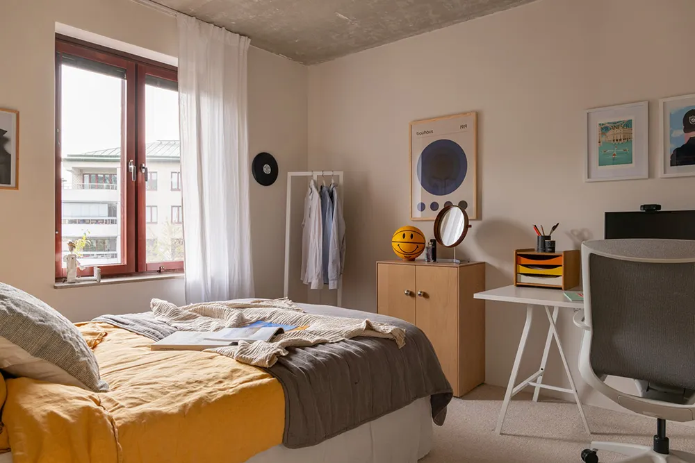 Beaux accents pastel dans le design d'une appartement en style scandinave (87 m²) - Gallery image 21