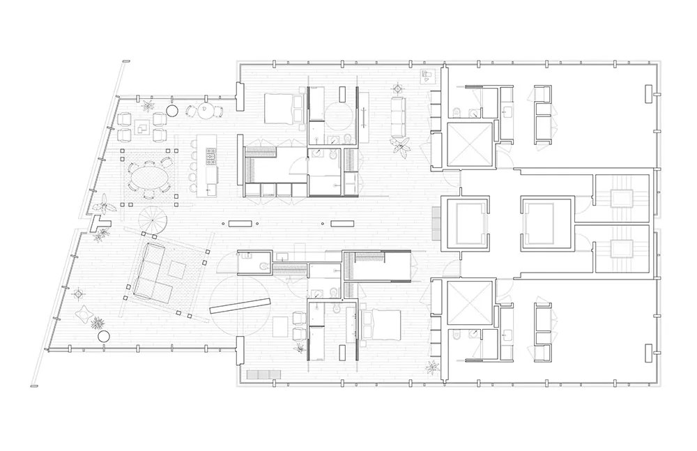 Impresionante loft en Nueva York con estructura de madera en el interior - Gallery image 28