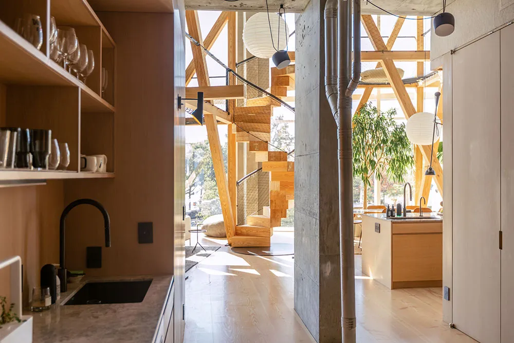 Impresionante loft en Nueva York con estructura de madera en el interior - Gallery image 8