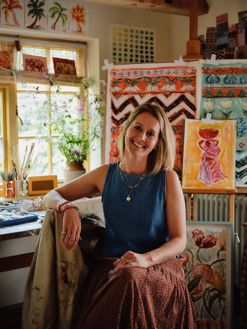 17世紀にルーツを持つ、イングランドにある色彩豊かなアーティストのコテージ - Gallery image 24