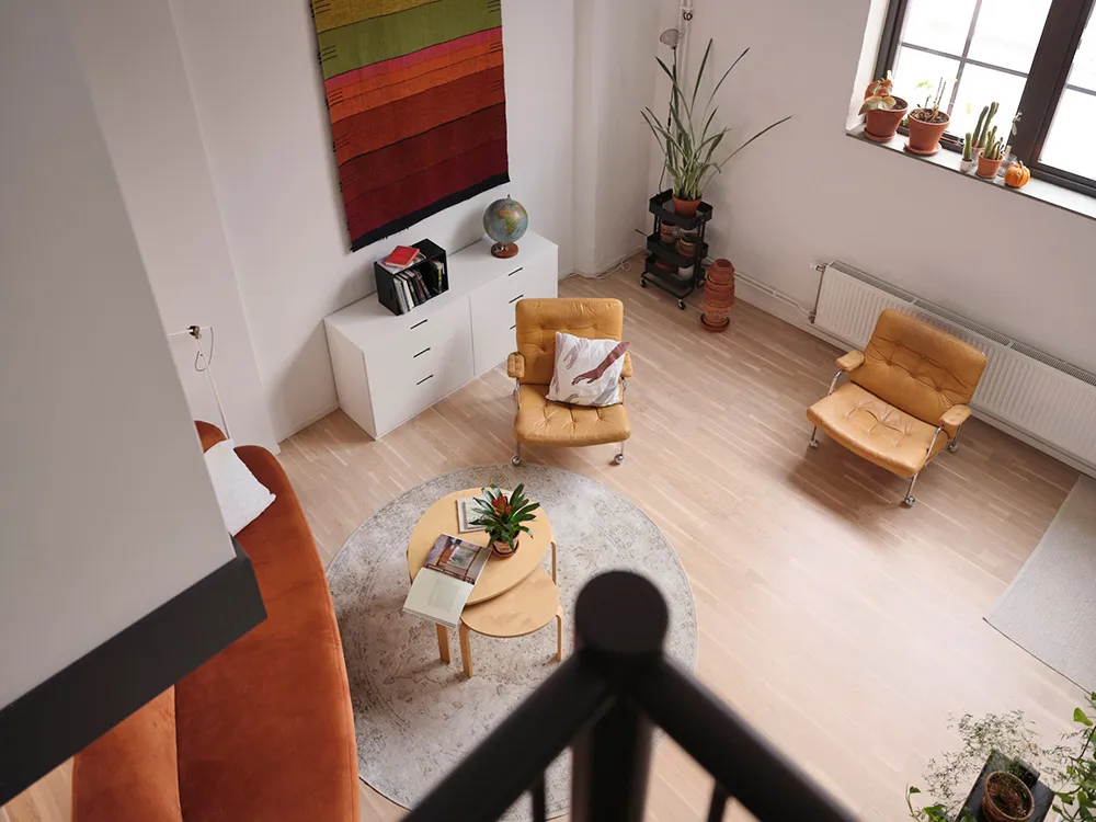 Heller Dekor und Loft-Stockwerk: Loft in ehemaligem Fabrikgebäude in Stockholm - Gallery image 16