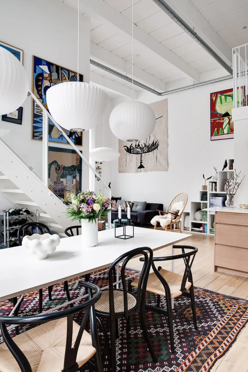 Plafonds très hauts et deux mansardes : appartement dans un bâtiment d'usine à Copenhague - Gallery image 6