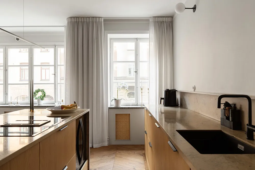 Diseño escandinavo moderno con tablas de madera (90 m²) - Gallery image 5