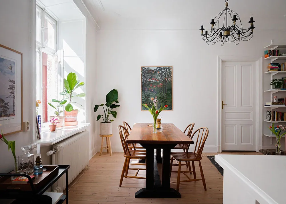 Jolie appartement scandinave avec canapé rose et cuisine blanche (49 m²) - Gallery image 9