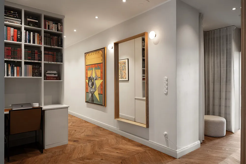 Diseño escandinavo moderno con tablas de madera (90 m²) - Gallery image 22