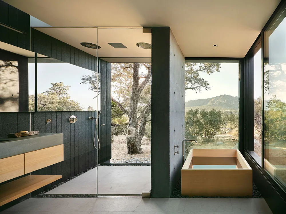 Maison dans le désert de Californie avec piscine et murs en verre - Gallery image 16