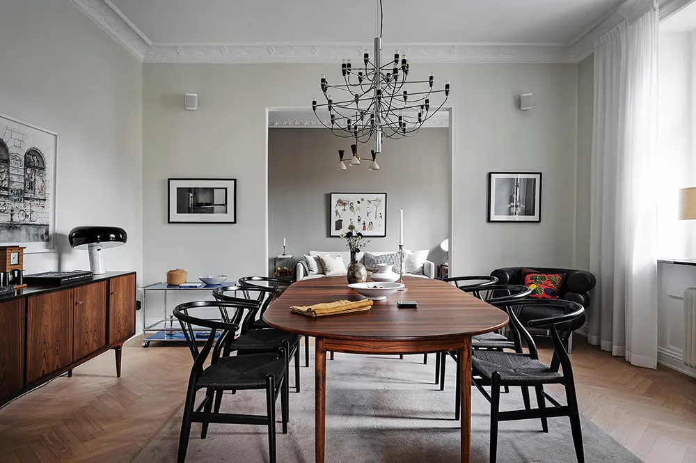 Elegante diseño escandinavo con acentos oscuros en el decorado - Gallery image 11