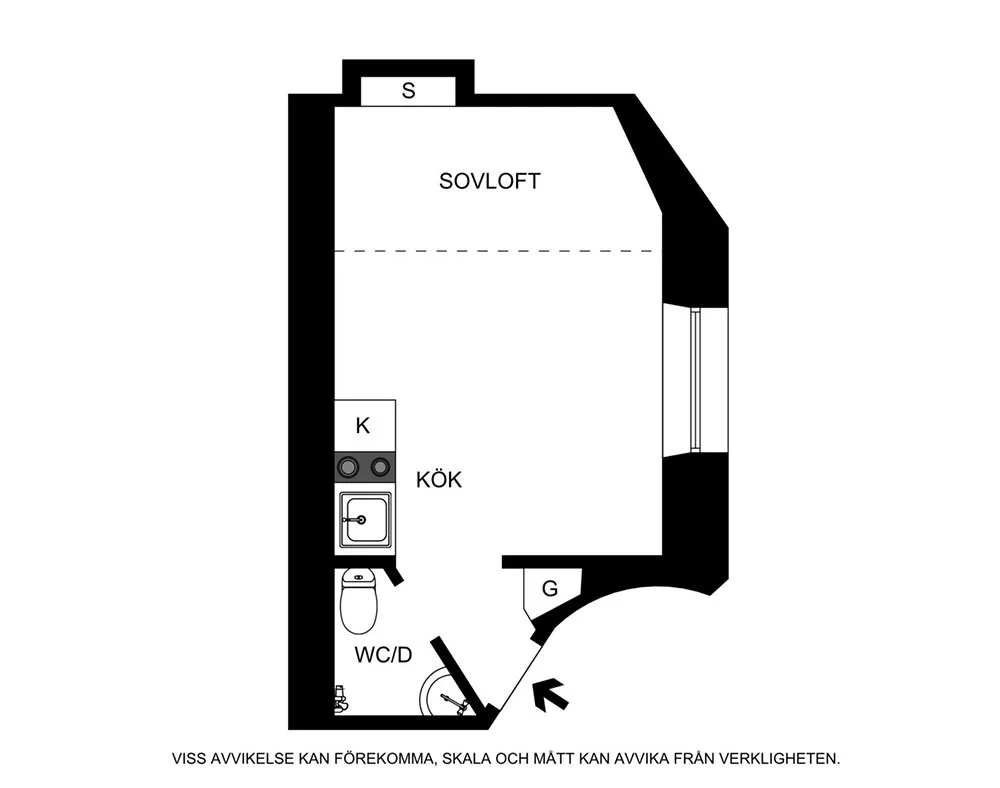Récord de compacidad: un apartamento muy pequeño en Suecia (16 m²) - Gallery image 15