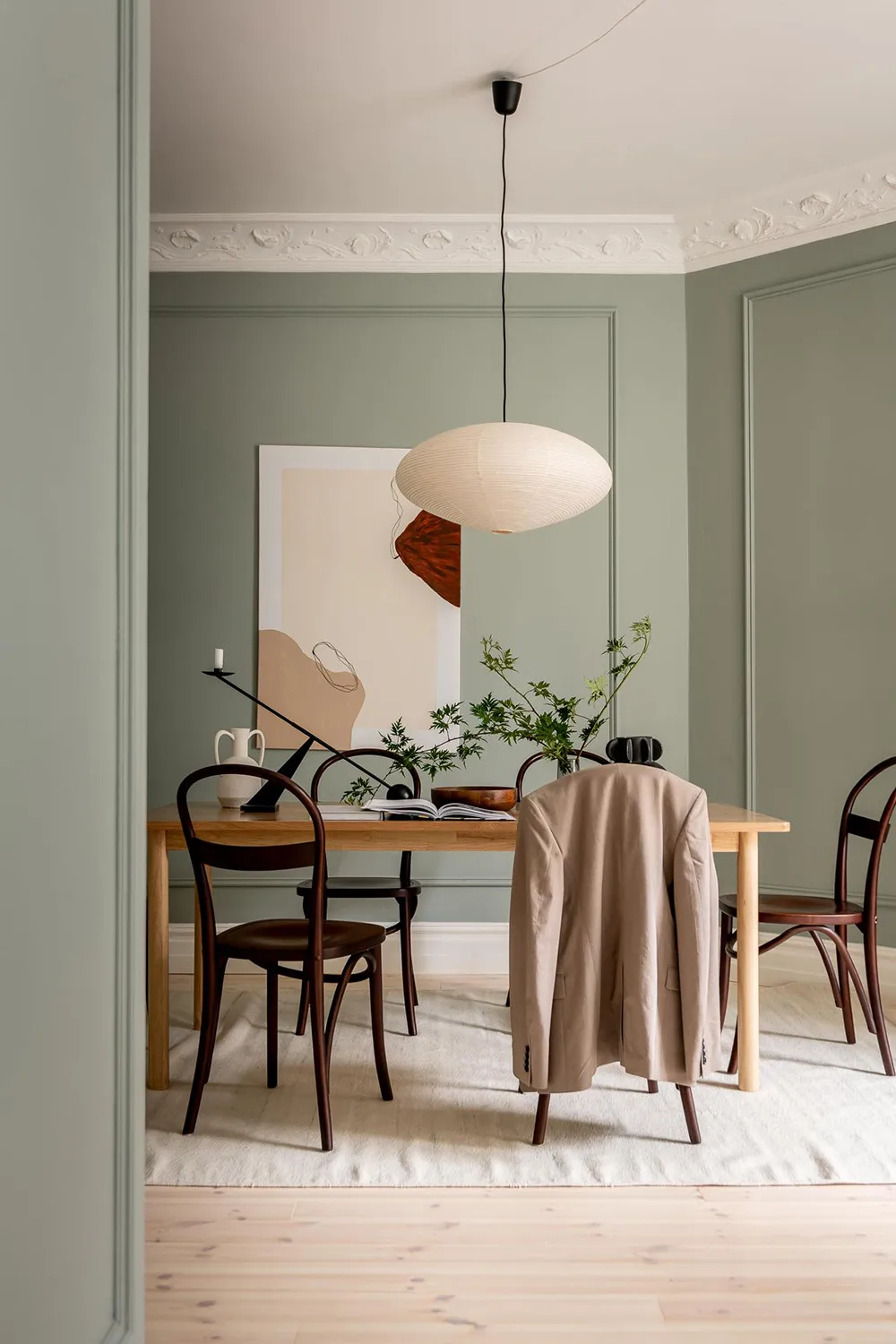 Helle Wohnung mit olivengrünen Wänden in Göteborg (66 qm) - Gallery image 6