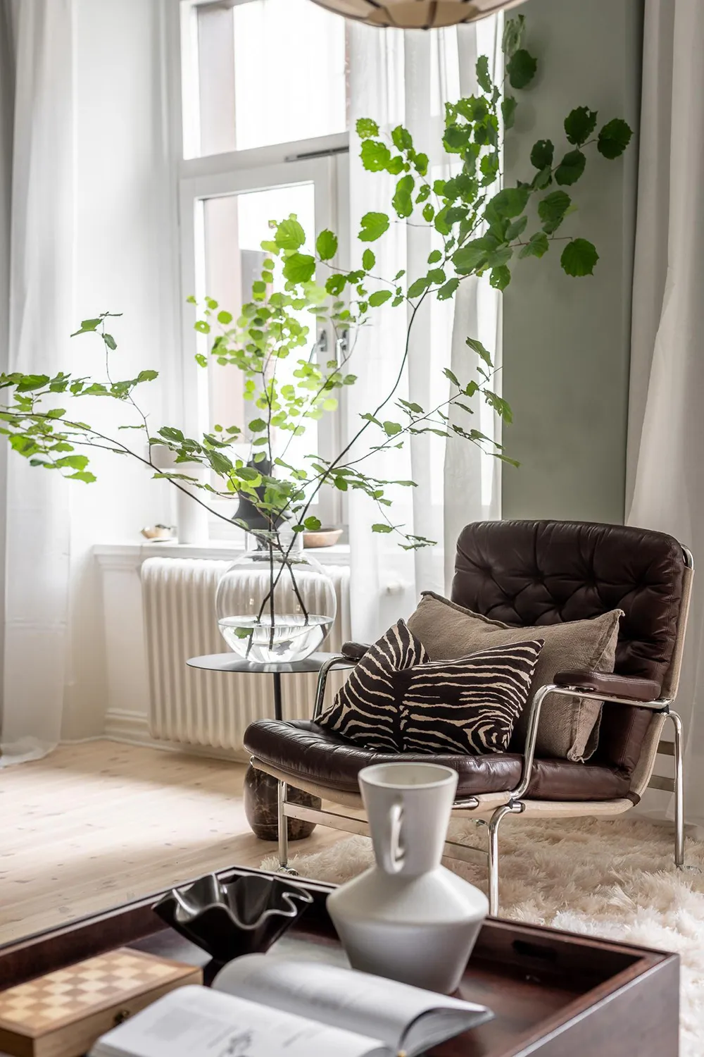 Helle Wohnung mit olivengrünen Wänden in Göteborg (66 qm) - Gallery image 8