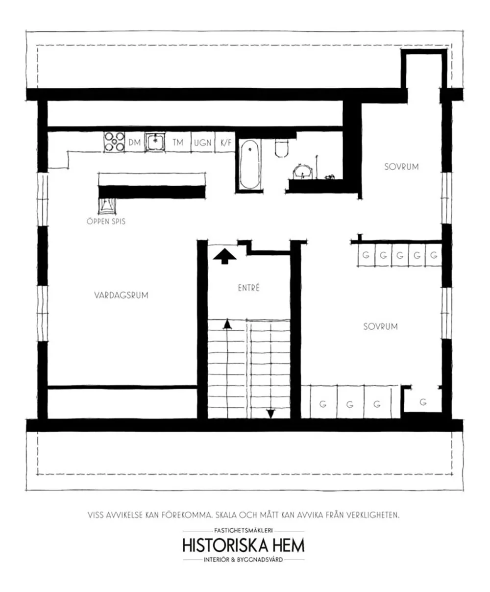 Бюджетний інтер'єр мансардної квартири на околиці Стокгольма - Gallery image 31