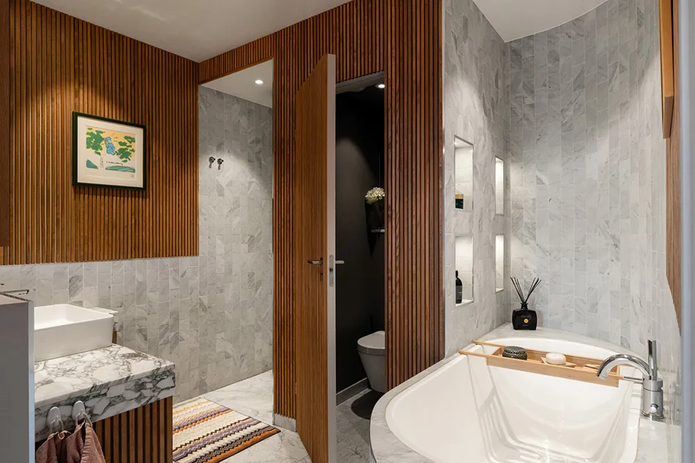 Diseño escandinavo moderno con tablas de madera (90 m²) - Gallery image 16