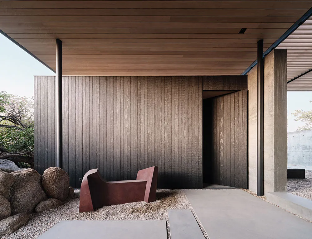 Maison dans le désert de Californie avec piscine et murs en verre - Gallery image 29