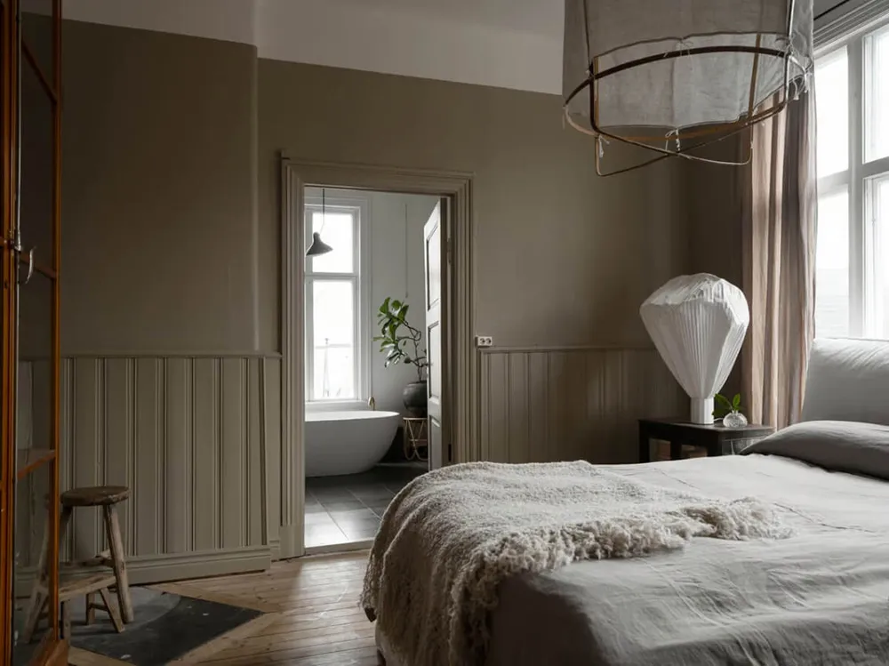 Elegante moderne Innenausstattungen traditioneller schwedischer Villen - Gallery image 16