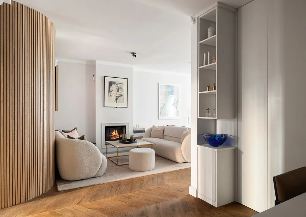 Diseño escandinavo moderno con tablas de madera (90 m²) - Gallery image 3