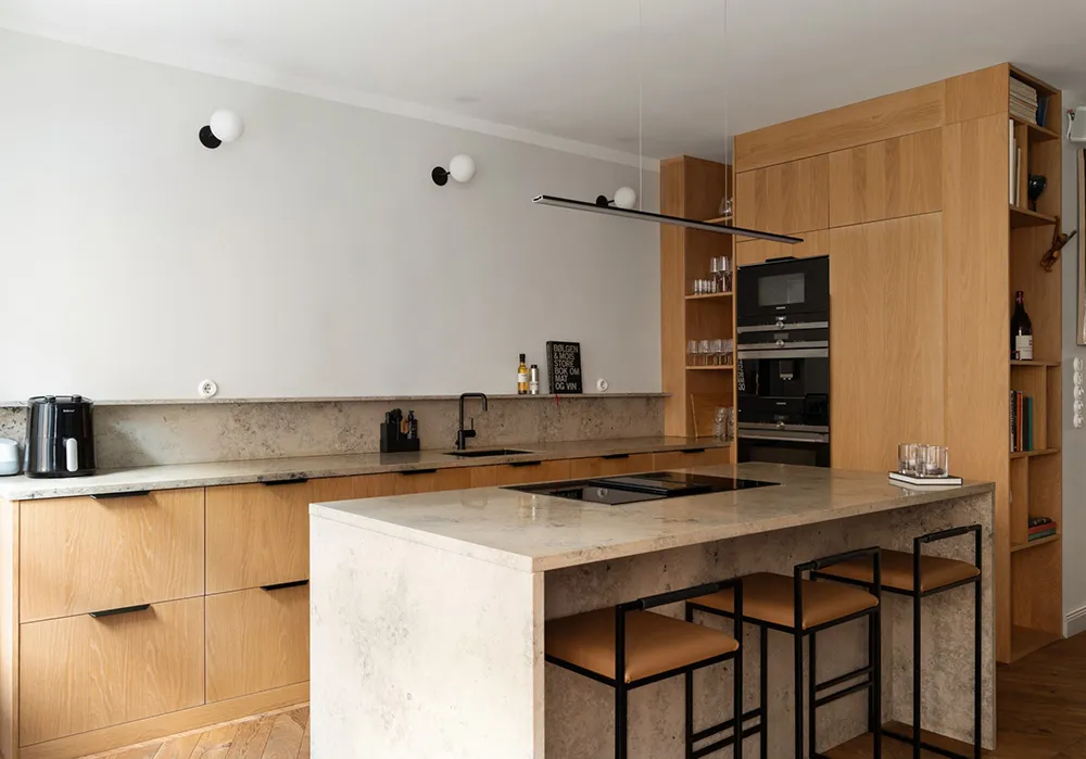 Diseño escandinavo moderno con tablas de madera (90 m²) - Gallery image 7