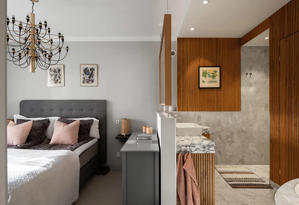 Diseño escandinavo moderno con tablas de madera (90 m²) - Gallery image 15