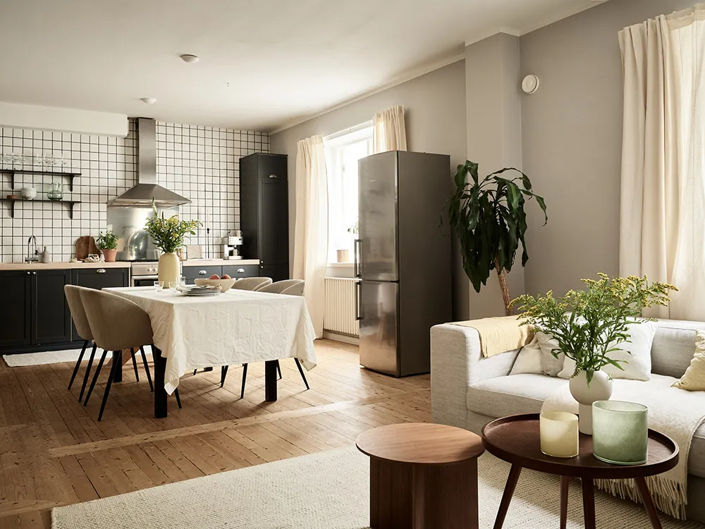 Soft Living Room and Green Bedroom: Apartment in Göteborg (60 sqm) - Gallery image 3