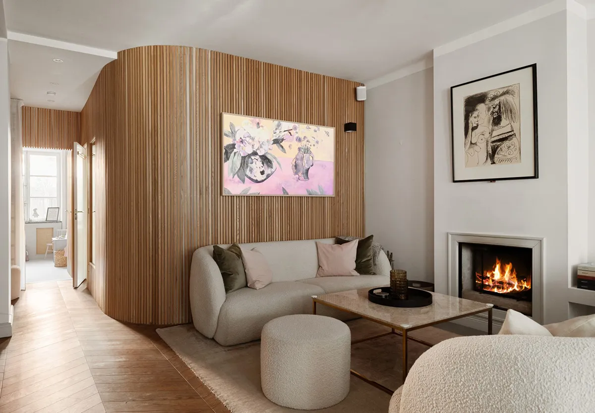 Diseño escandinavo moderno con tablas de madera (90 m²) - Gallery image 1