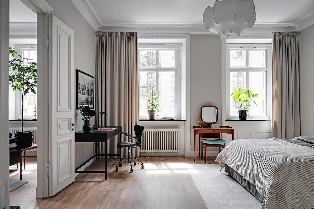 Elegante diseño escandinavo con acentos oscuros en el decorado - Gallery image 27