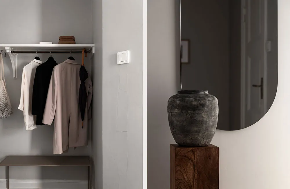 Амбарная дверь и кухня в нише: компактная и стильная двушка в Швеции (46 кв. м) - Gallery image 17