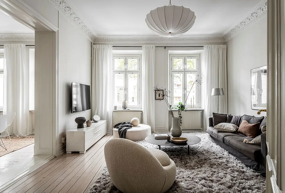 Уютный скандинавский интерьер в спокойных тонах в Гетеборге (95 кв. м) - Gallery image 3