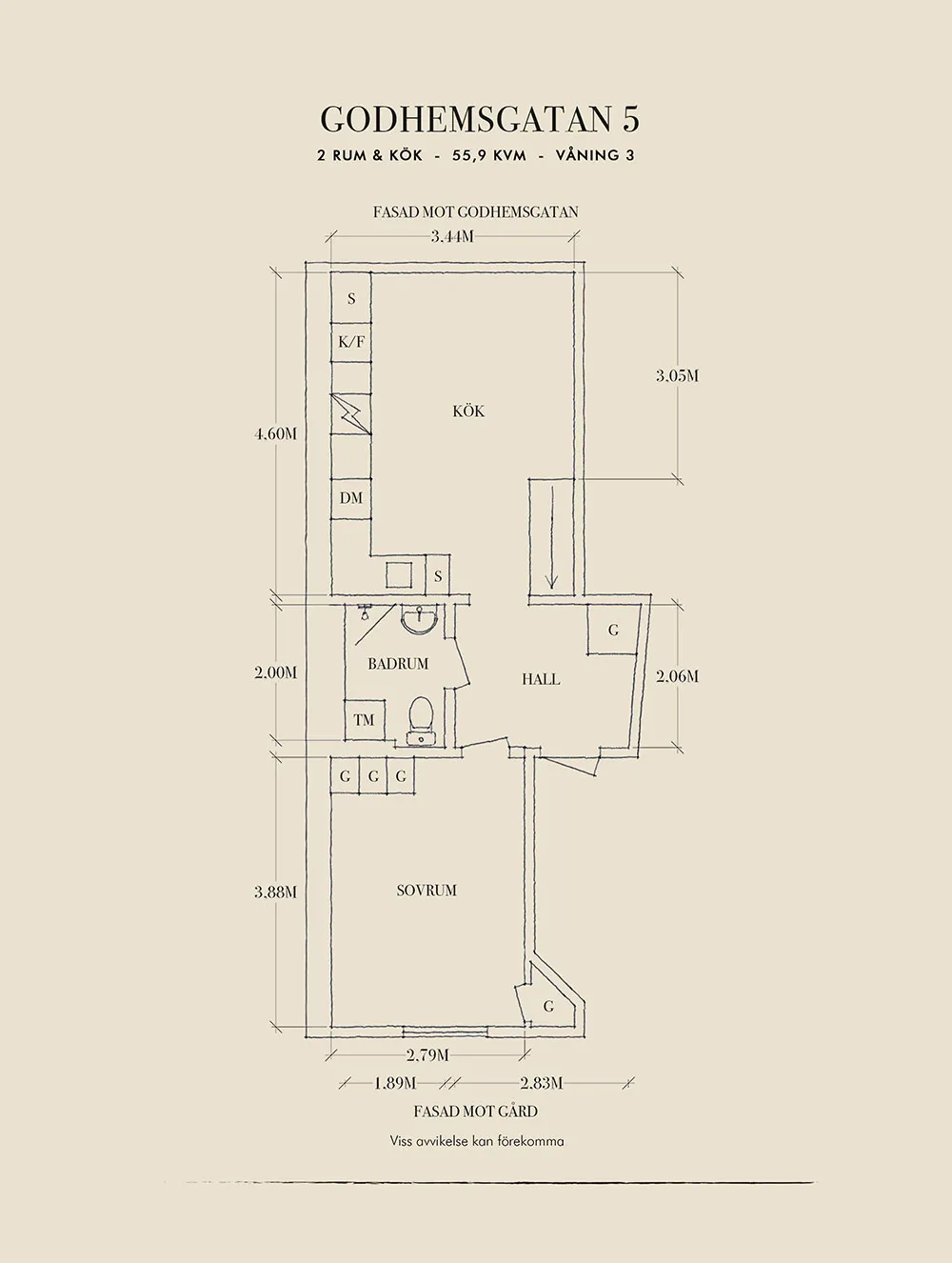 Mała dwupoziomowa kwatera z belkami w Szwecji (55 m²) - Gallery image 35