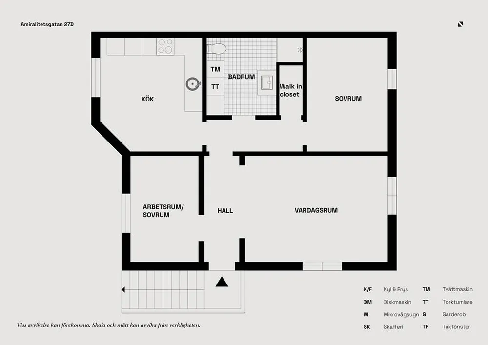 Appartement scandinave avec salon beige et chambre à coucher terre deSienne (68 m²) - Gallery image 23