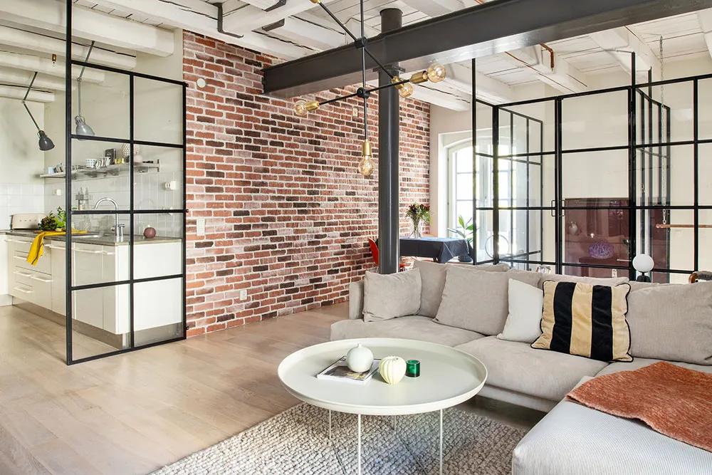 Mały loft na pierwszym piętrze byłej fabryki w Malmi (67 m²) - Gallery image 4