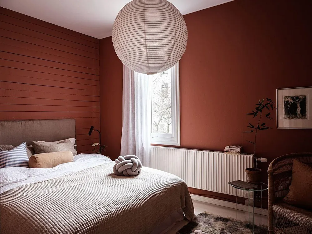 Appartement scandinave avec salon beige et chambre à coucher terre deSienne (68 m²) - Gallery image 14