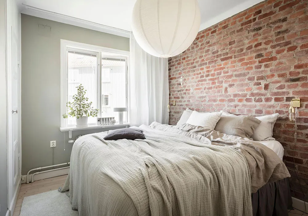 Mała dwupoziomowa kwatera z belkami w Szwecji (55 m²) - Gallery image 26