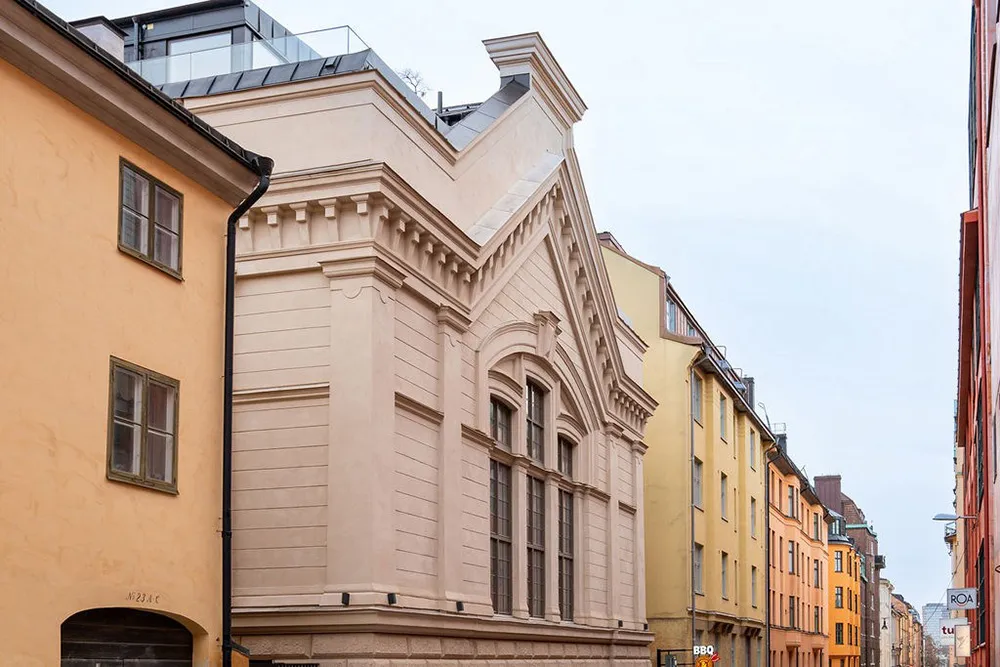 Zweiter Licht und pastellfarbene Töne: Loft in einem historischen Gebäude in Stockholm - Gallery image 15