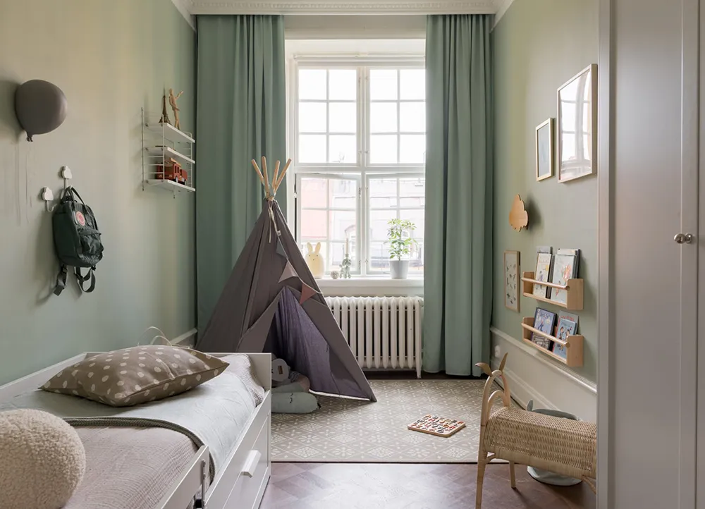 Красивые оттенки синего в дизайне элегантной квартиры в Стокгольме (93 кв. м) - Gallery image 34