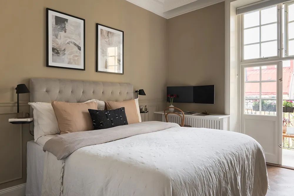 Красивые оттенки синего в дизайне элегантной квартиры в Стокгольме (93 кв. м) - Gallery image 26