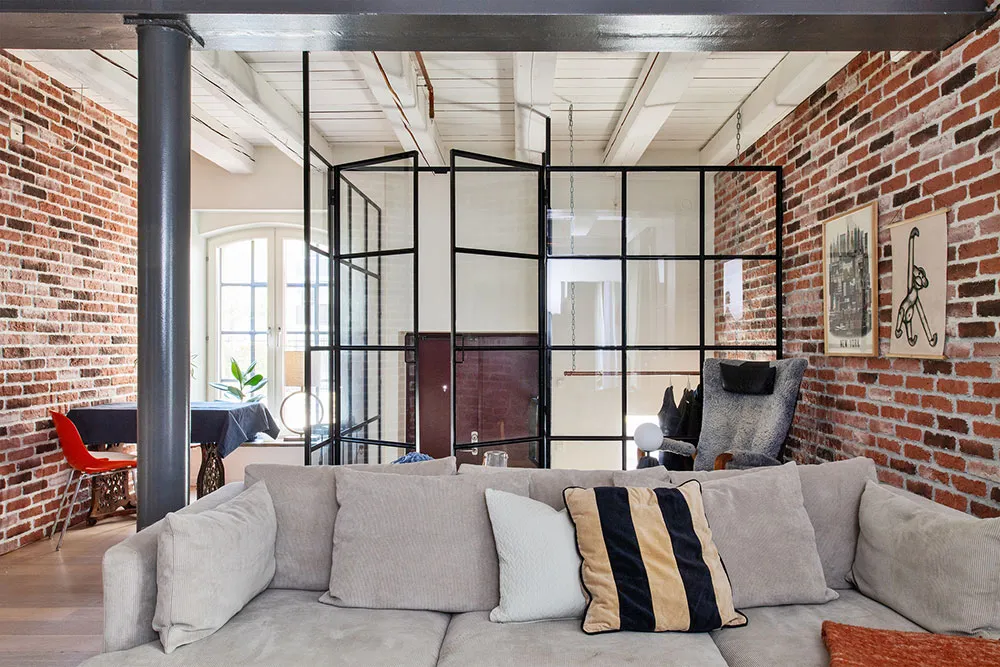 Mały loft na pierwszym piętrze byłej fabryki w Malmi (67 m²) - Gallery image 6