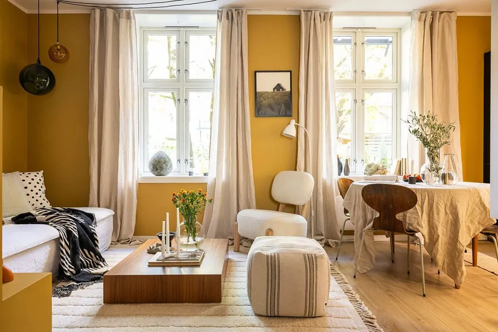 Small but cozy apartment in Oslo with yellow living room (43 sq. m) - Gallery image 4