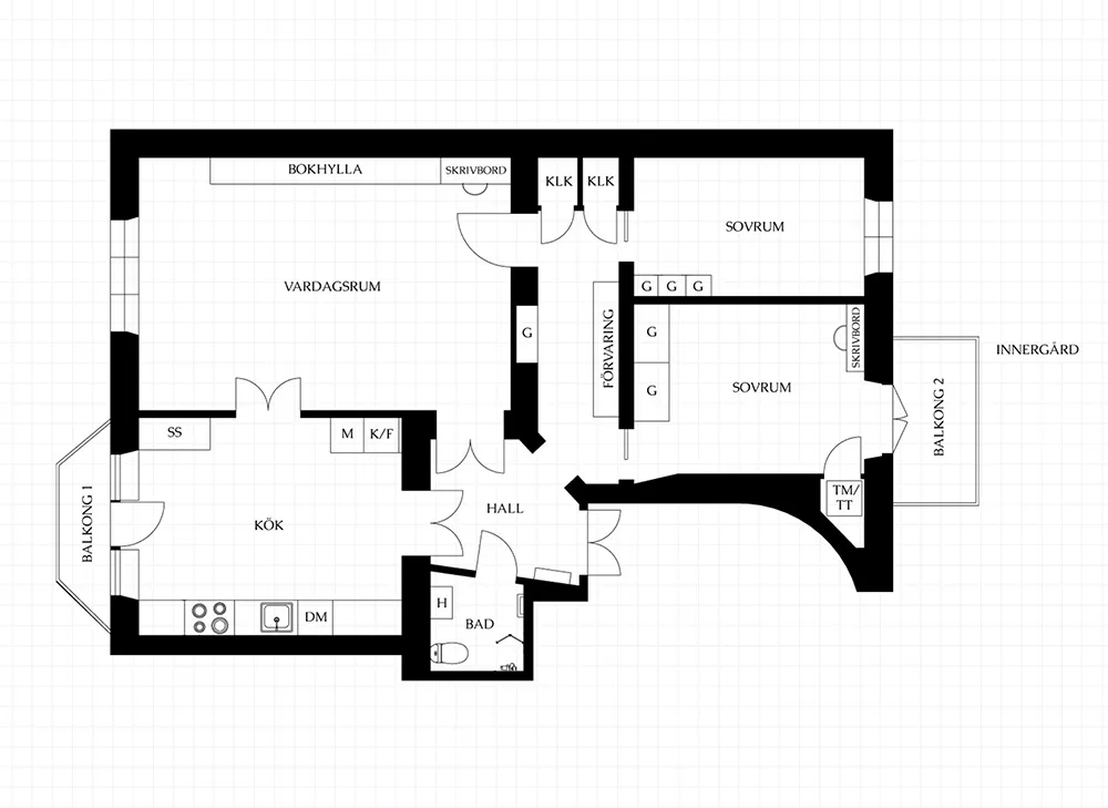 Красивые оттенки синего в дизайне элегантной квартиры в Стокгольме (93 кв. м) - Gallery image 38