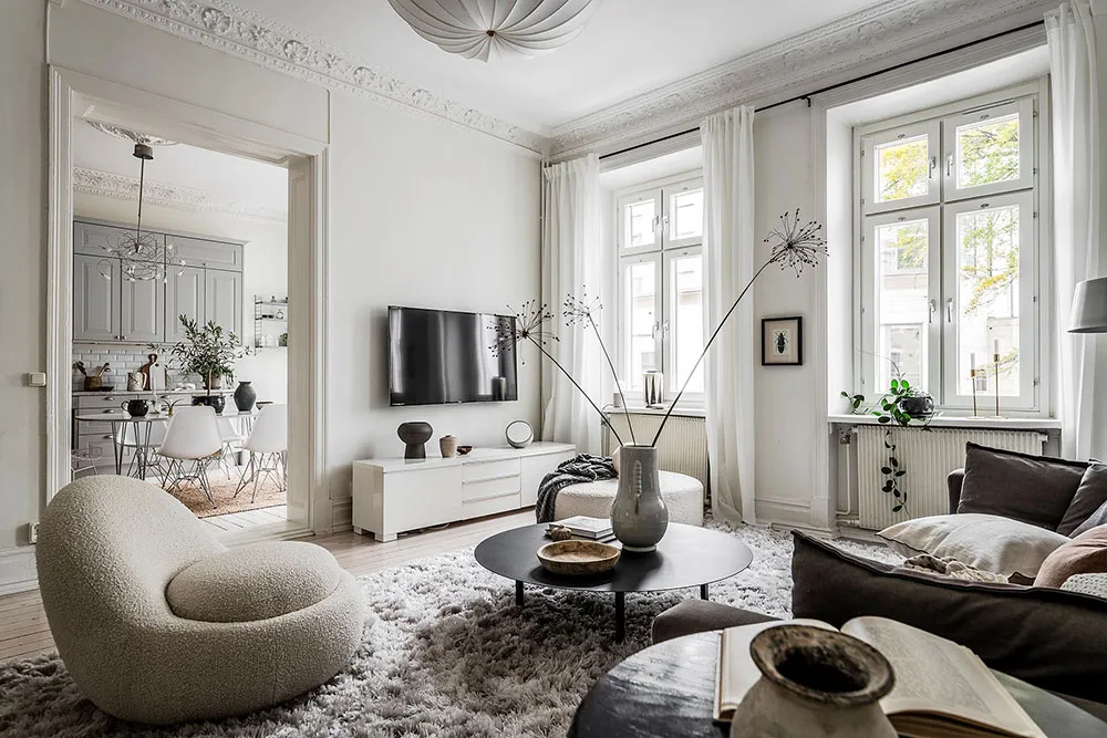 Уютный скандинавский интерьер в спокойных тонах в Гетеборге (95 кв. м) - Gallery image 4