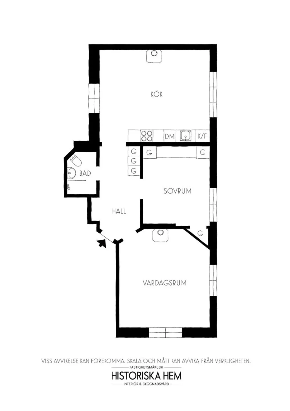Simplicité scandinave et verdure à la fenêtre : appartement en banlieue de Stockholm (58 m²) - Gallery image 22