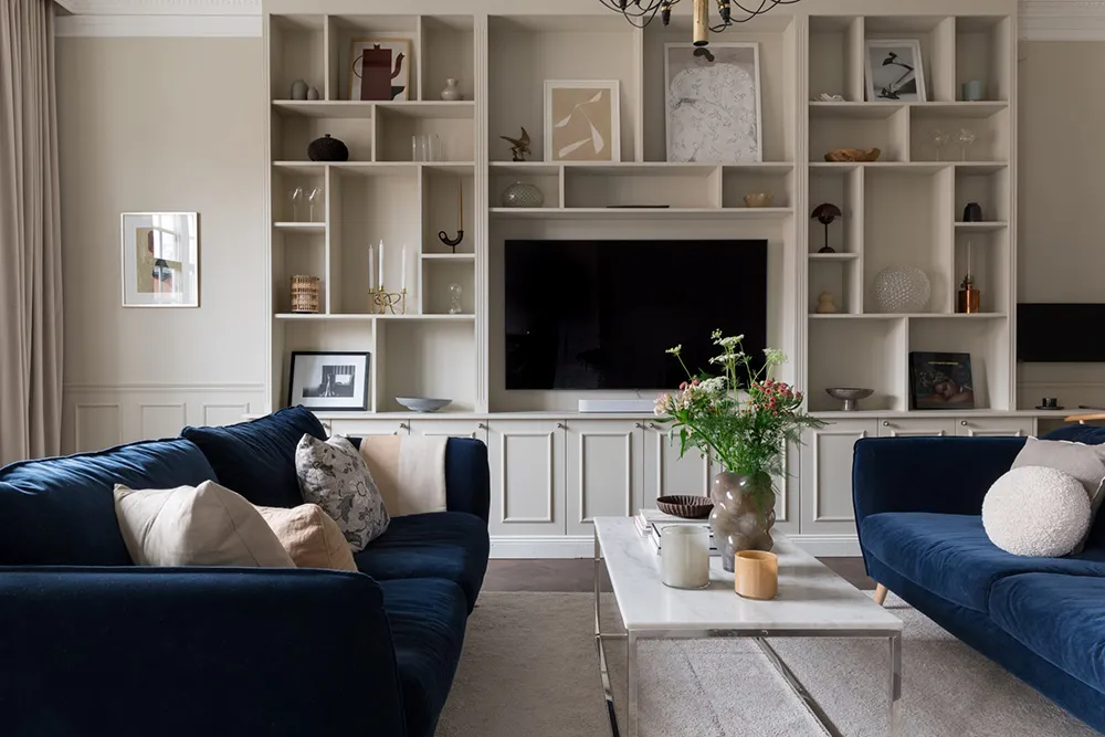 Красивые оттенки синего в дизайне элегантной квартиры в Стокгольме (93 кв. м) - Gallery image 9